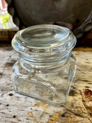 Riihimäen lasi, Kantti-purkki, 0,4 L, kirkas tai ruskea, käyttämätön. 