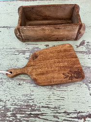 Kaunis puinen tapaslauta, pieni leikkuulauta, Chic Antique