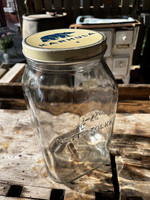 Karhulan lasin vanha, kannellinen lasipurki, keittiötölkki 5 ltr 