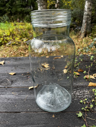 Riihimäen lasin vanha, 3 litran lasipurkki