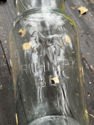 Riihimäen lasin vanha, 3 litran lasipurkki