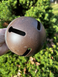 Suuri jouluinen kulkunen juuttinarussa, ruosteenruskea