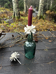 Kukan mallinen kynttilänpidike piikillä asetelmiin tai pulloon