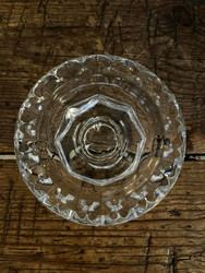 Lasinen kynttilänjalka, 2 kpl, antiikki- ja pöytäkynttilälle, tuikulle