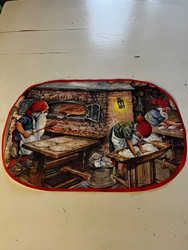 Jouluinen, paperinen tablettipöydälle