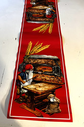 Käyttämätön ruotsalainen paperinen kaitaliina jouluoöytään