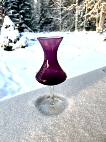 Kumelan lasi, vaasi, maljakko 4214, Sirkku Kumela-Lehtinen