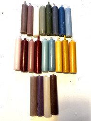 Lyhyt atiikkikynttilä, ns. pätkäkynttilä, Short dinner candle