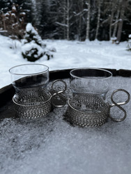 Iittala, Tsaikka-lasi hopeanvärisellä pidikkeellä