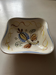 Arabian vanha, käsinmaalattu tarjoilukulho, piippuleima 1932-49