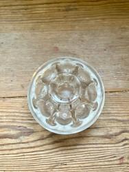 Riihimäen lasi, kukkapohjus, lasinen kukkapidike