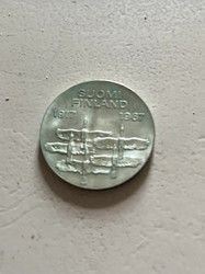Hopearaha 10 mk, 1967, Suomen 50-vuotisen itsenäisyyden kunniaksi