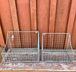 Seinäkori metalliverkkoa, kaksi kokoa, Chic Antique
