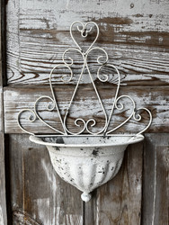 Uusvanha, metallinen seinäamppeli, Chic Antique