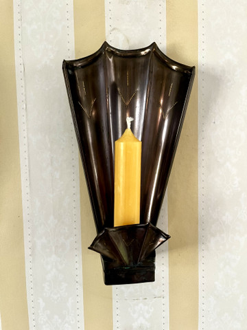 Vanha messinkinen kynttilälampetti, 2 kpl, vanhat kynttilälampetit