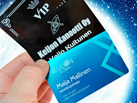 Käyntikortti alumiini