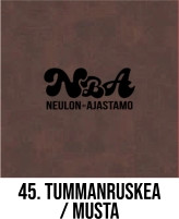 Keinonahkainen ompelumerkki Premium valmiilla tekstillä