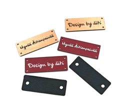 Keinonahkamerkki 5 kpl Premium omalla tekstillä