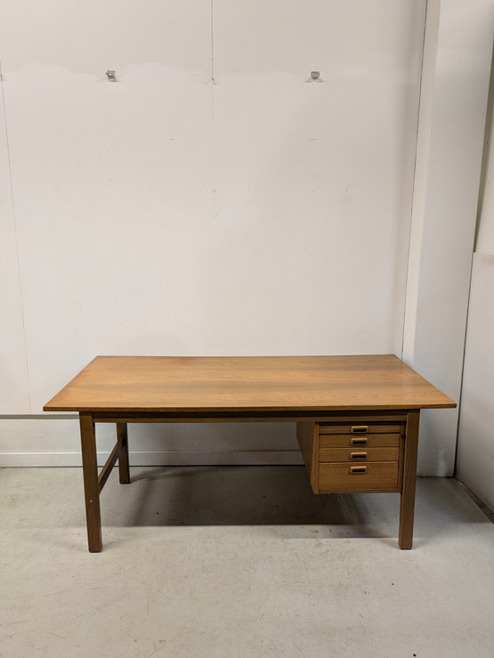 Tammi / teak retro työpöytä 60-luku