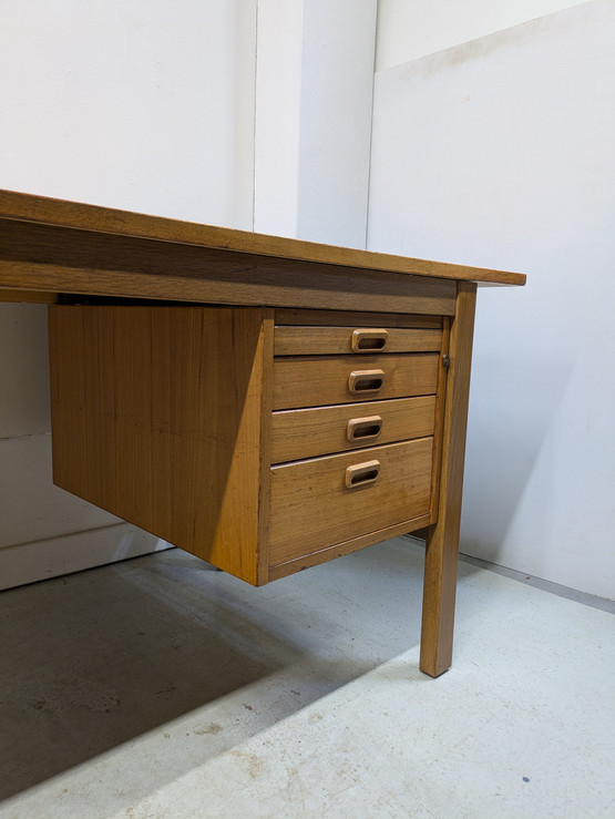 Tammi / teak retro työpöytä 60-luku