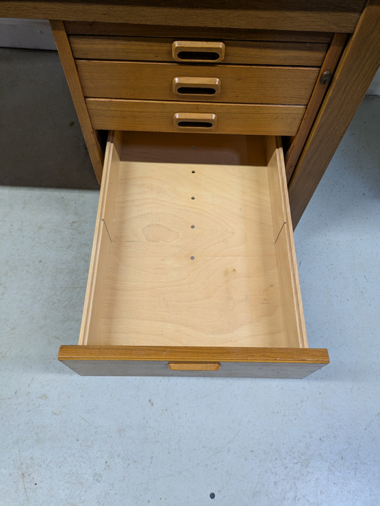 Tammi / teak retro työpöytä 60-luku