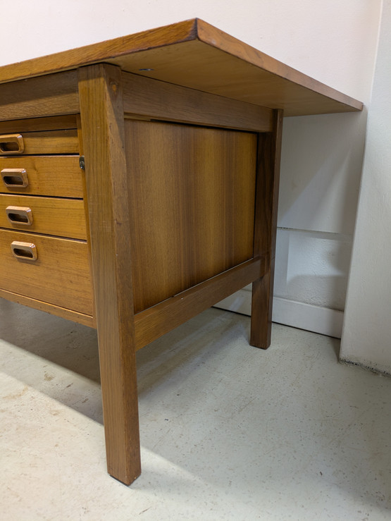 Tammi / teak retro työpöytä 60-luku