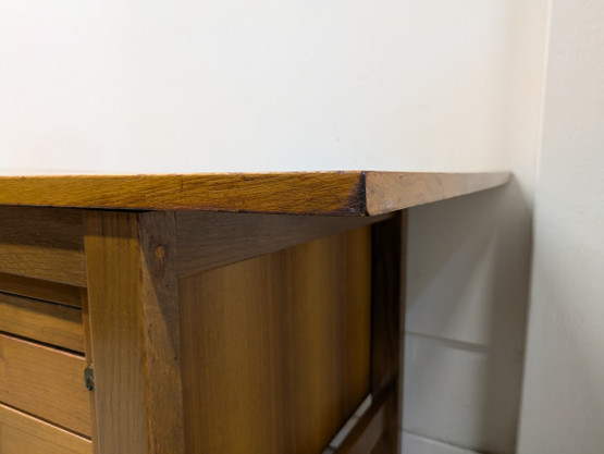 Tammi / teak retro työpöytä 60-luku