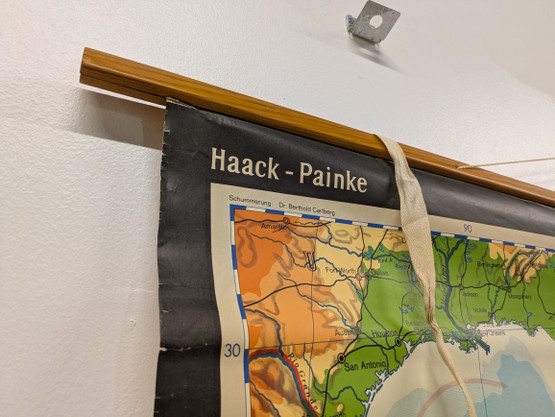 Vintage koulukartta Etelä-Amerikka 