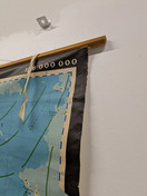 Vintage koulukartta Etelä-Amerikka 