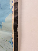 Vintage koulukartta Etelä-Amerikka 