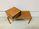 Teak sivupöytä / taso 60-luku