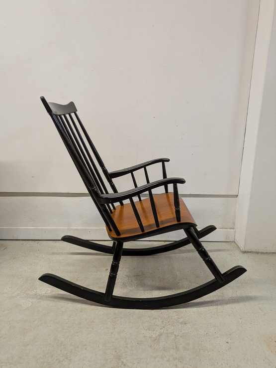 Teak keinutuoli 60-luku