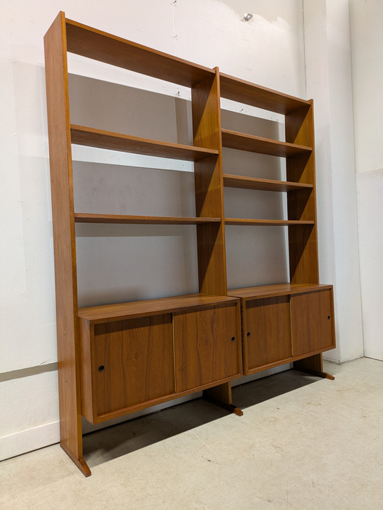 Teak kirjahylly 60-luku 
