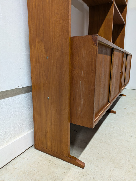 Teak kirjahylly 60-luku 