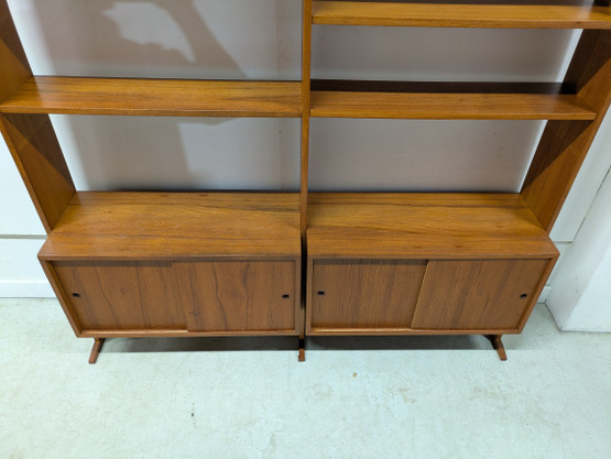 Teak kirjahylly 60-luku 