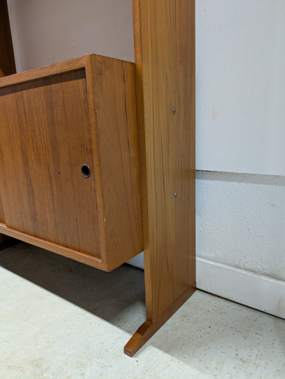 Teak kirjahylly 60-luku 