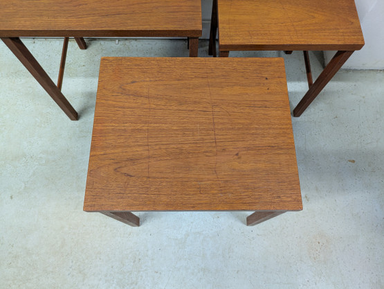 Teak sarjapöytä 60-luku