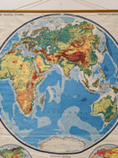 Vintage maailmankartta / koulukartta nro 1