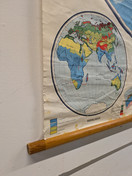 Vintage maailmankartta / koulukartta nro 1