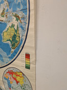 Vintage maailmankartta / koulukartta nro 1