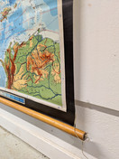 Vintage koulukartta Pohjois-Amerikka nro 7