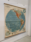 Vintage koulukartta läntinen pallonpuoliskon nro 10