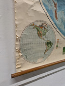 Vintage koulukartta läntinen pallonpuoliskon nro 10