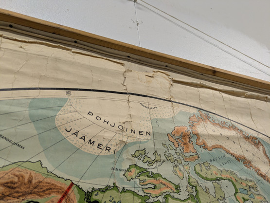 Vintage koulukartta läntinen pallonpuoliskon nro 10