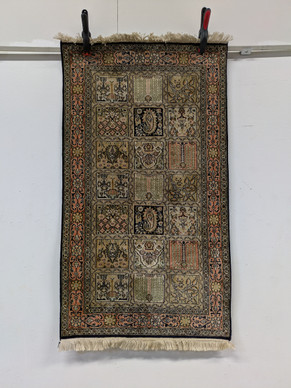 Käsinsolmittu Intialainen silkkimatto 