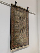 Käsinsolmittu Intialainen silkkimatto 