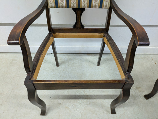 Vanha käsinojatuoli 2kpl