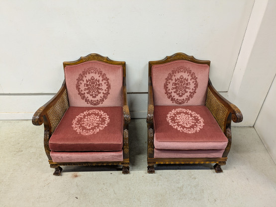 Upea Chippendale rottinki nojatuoli 2kpl