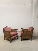 Upea Chippendale rottinki nojatuoli 2kpl