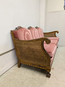 Upea Chippendale rottinki sohva